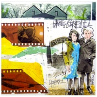 Hansel &amp; Gretel | 2017 | mixed media collage | 51x51 in