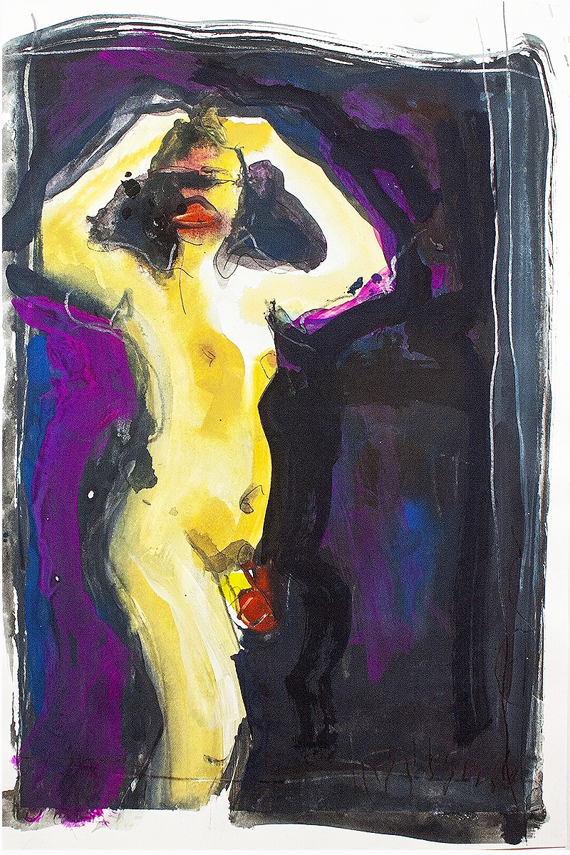 David is Isabelle | 2014 | mixed media on paper | 107x76 in