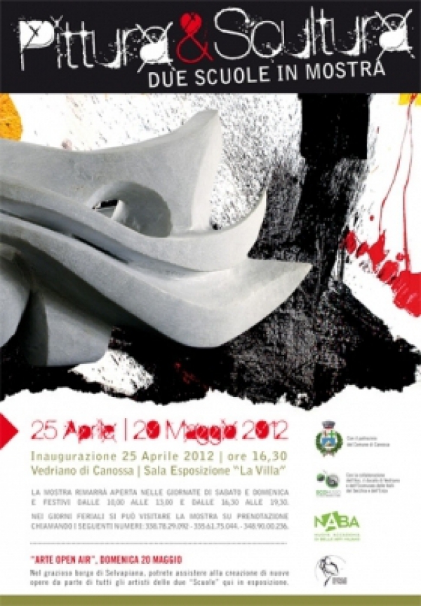 Mostra collettiva “Pittura&amp;Scultura - due scuole in mostra&quot;  aprile 2012  presso la Sala esposizione &quot;La villa&quot; - Vedriano di Canossa - (Reggio Emilia).  